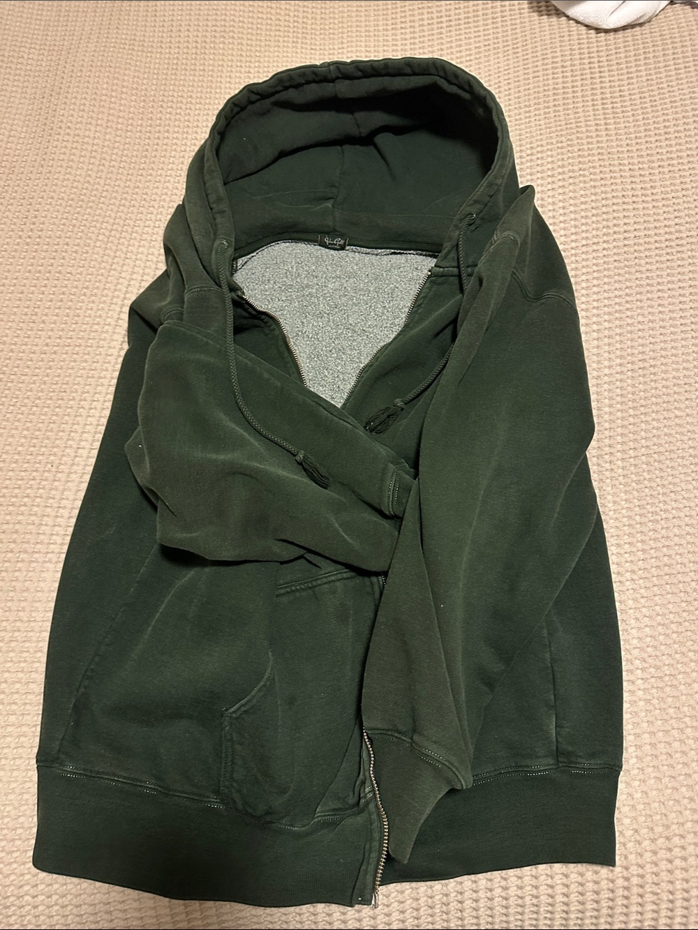 Dark Green Brandy Zip up!